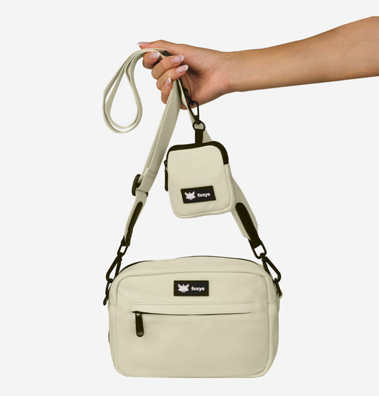 FoxyMom™  Bolso de Paseo Perro Color Blanco | Foxys