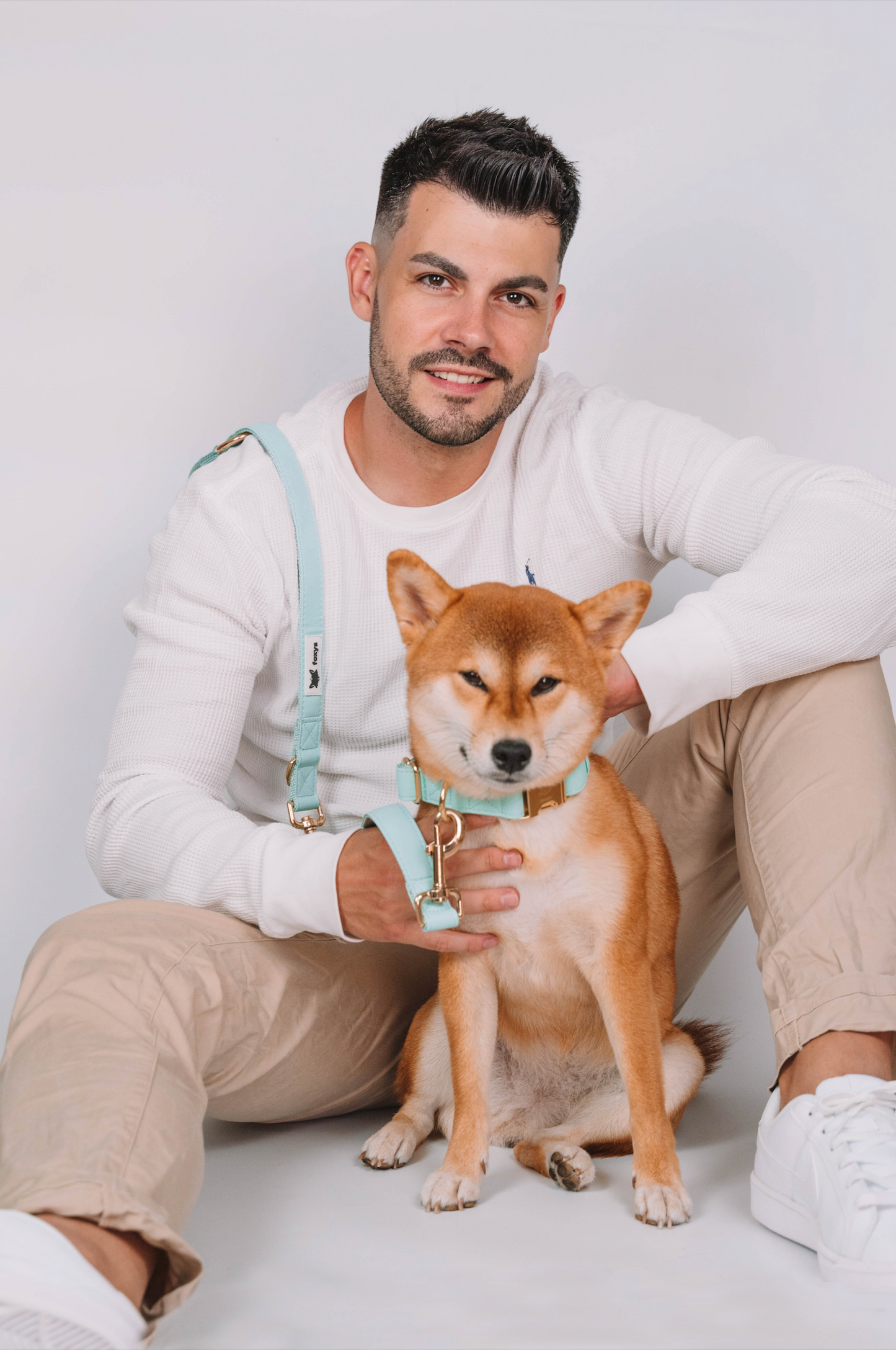 CityFox™ Kit Collar y Correa de Perro - Color Aqua | Foxys